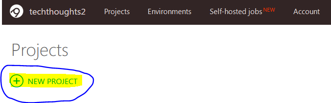 AppVeyor New Project