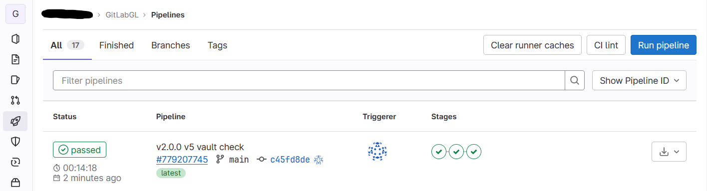 GitLab project created by Catesta Pipeline Status